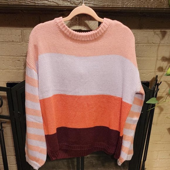 Multicolored Large Woman's Sweater - Picture 1 of 3